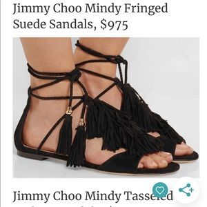 Jimmi Choo Fringe Sandals